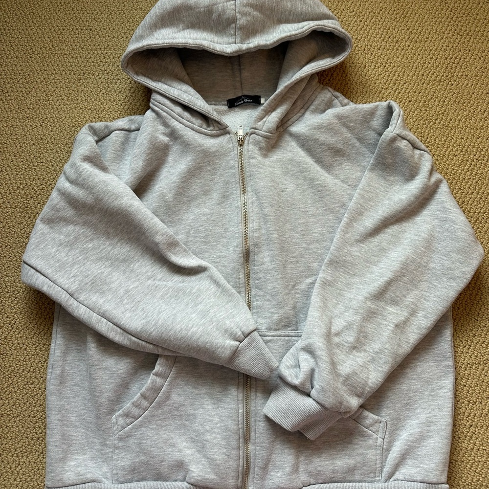 women’s  Gray Hoodie Jacket